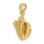 14k Solid Polished Conch Shell Pendant - Image 5