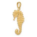 14k 3-D Seahorse Pendant - Image 5