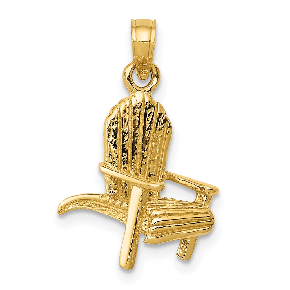 C3390.jpg 14K 3-D Adirondack Beach Chair Pendant - Image 1