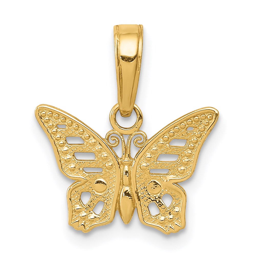 C3471.jpg 14k Cut-Out Butterfly Pendant - Image 1