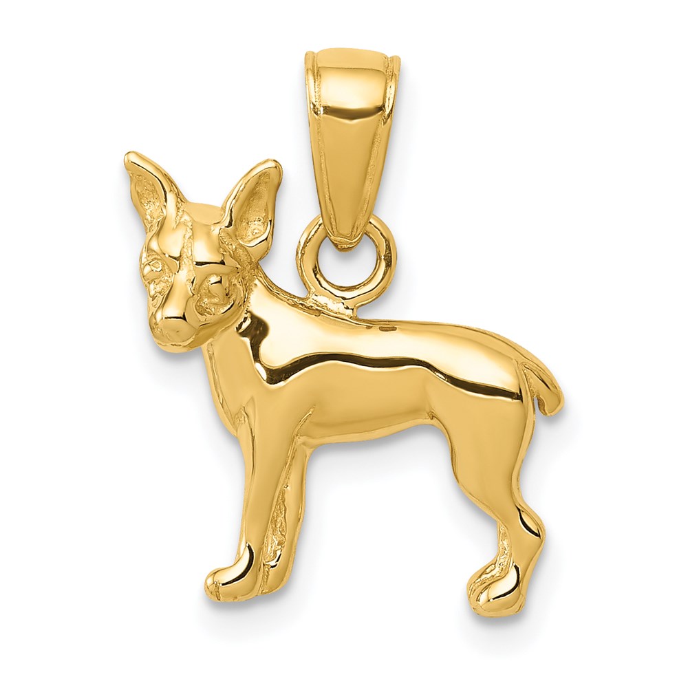 C3511.jpg 14k Chihuahua Dog Pendant - Image 1