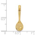 14k 3-D Tennis Racquet and Ball Charm - Image 4