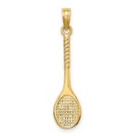14k 3-D Tennis Racquet Charm - Image 4