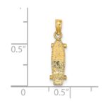 14k 3-D Skate Board Charm - Image 4