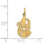 14k #1 MOM Charm - Image 4
