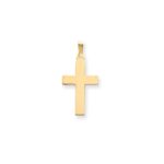 14K Polished Cross Charm