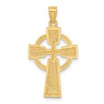 14k Diamond-cut Celtic Cross Pendant - Image 3
