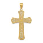 14k Diamond-cut Filigree Cross Pendant - Image 4