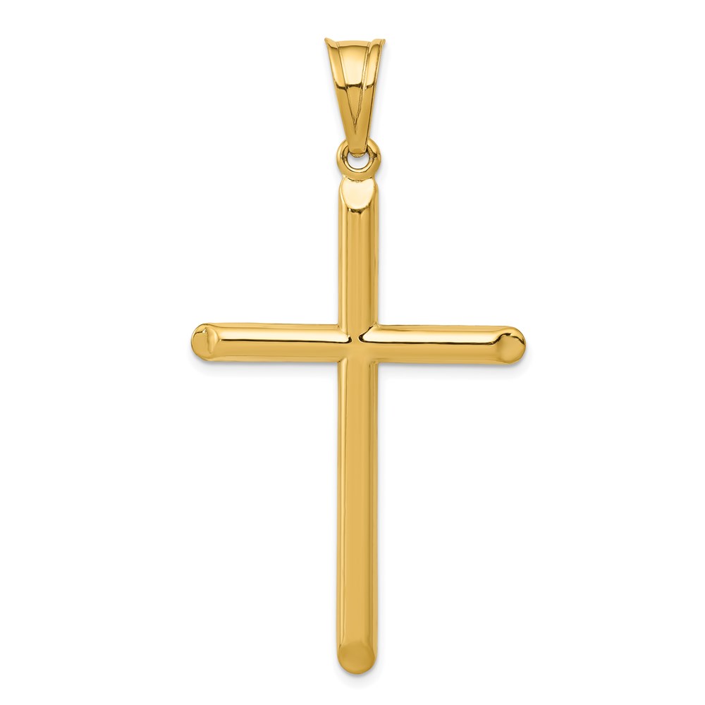 C3627.jpg 14k 3-D Hollow Cross Pendant - Image 1