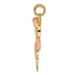 14k Two-tone Rose Corpus Pendant - Image 2