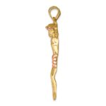 14k Two-tone Rose Corpus Pendant - Image 2