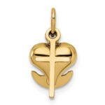 14K 3-D Faith, Hope And Charity Charm - Image 5