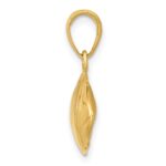 14k Football Profile Pendant - Image 2