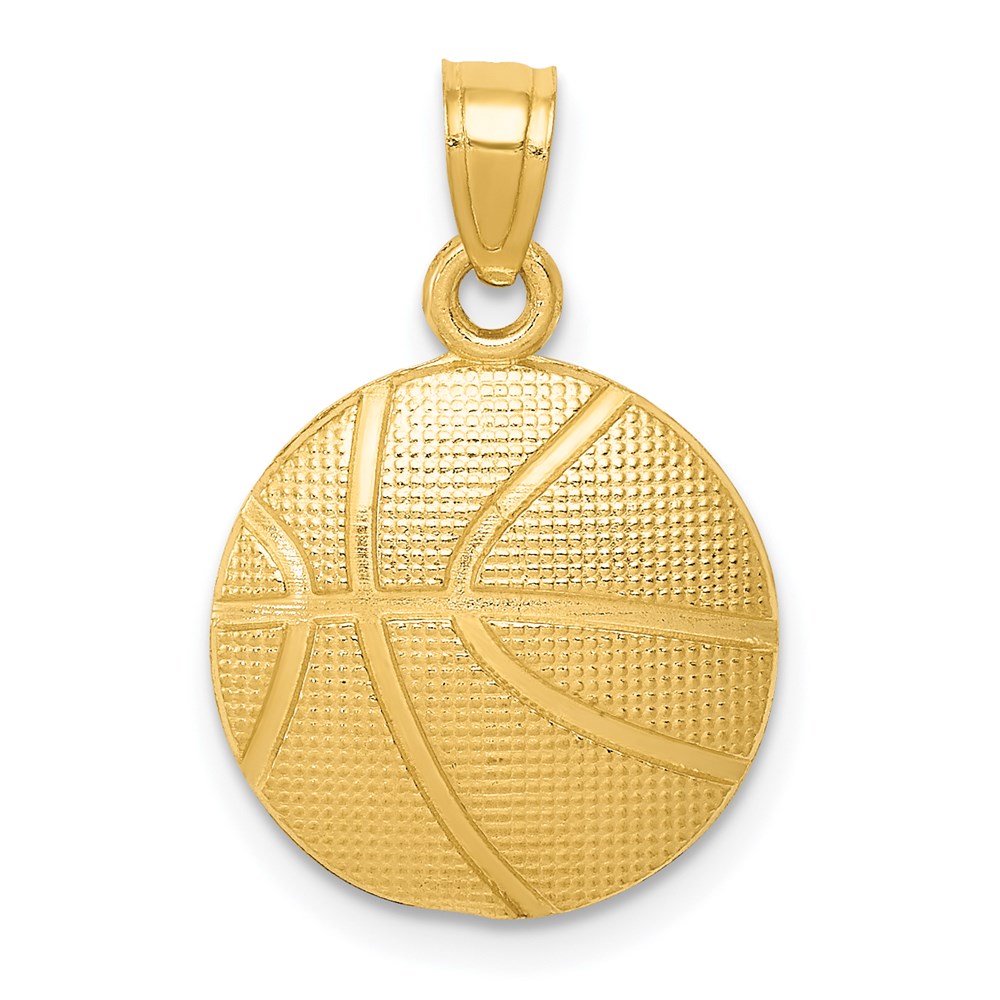 C3774.jpg 14k Basketball Pendant - Image 1