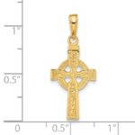 14k Reversible GOD IS LOVE Celtic Cross Pendant - Image 3