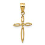 14k Passion Cross Charm - Image 4