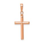 14k Rose Gold Reversible Same on Both Sides Latin Cross Pendant
