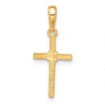 14k Polished Cross Charm - Image 3