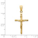 14k INRI Crucifix Pendant - Image 3