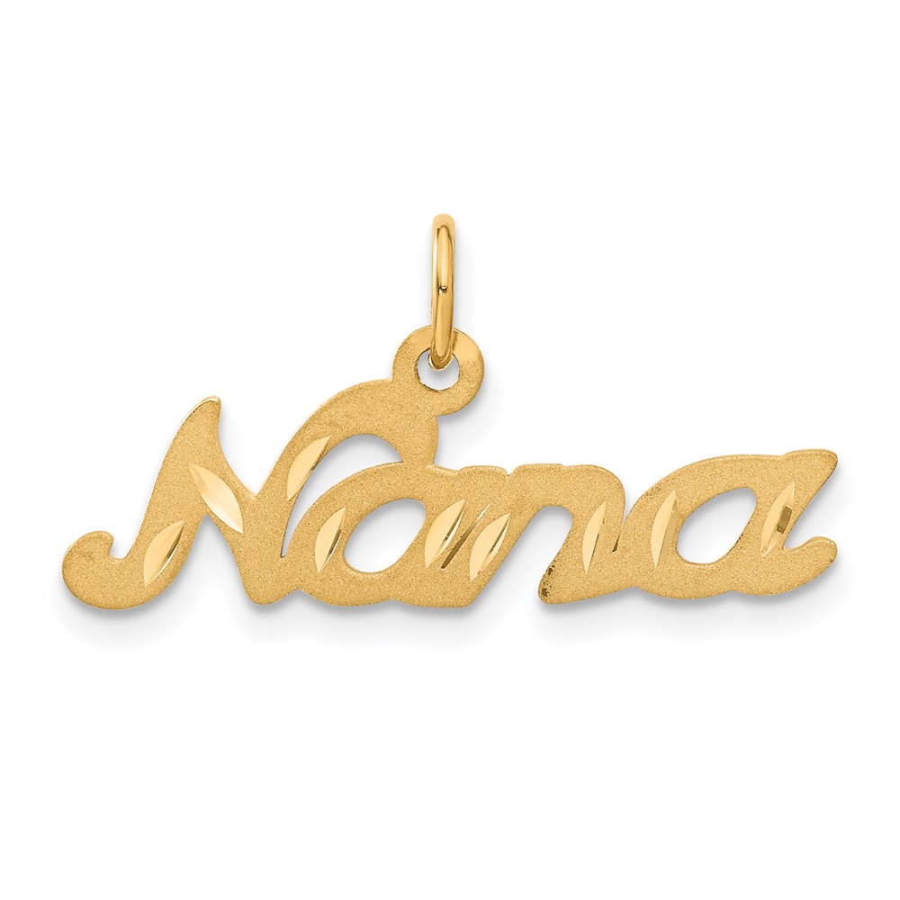 C394.jpg 14k Satin NANA Charm - Image 1
