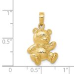 14k Teddy Bear Pendant - Image 4