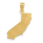 14k CALIFORNIA State Map Pendant - Image 3
