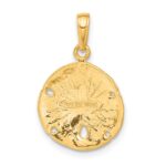 14K Sand Dollar Pendant - Image 3