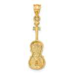 14k 2-D Violin Charm - Image 3
