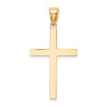 14K Solid Reversible Latin Cross Pendant - Image 4