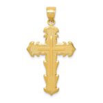 14k Reversible Passion Cross TRUST THE LORD Pendant