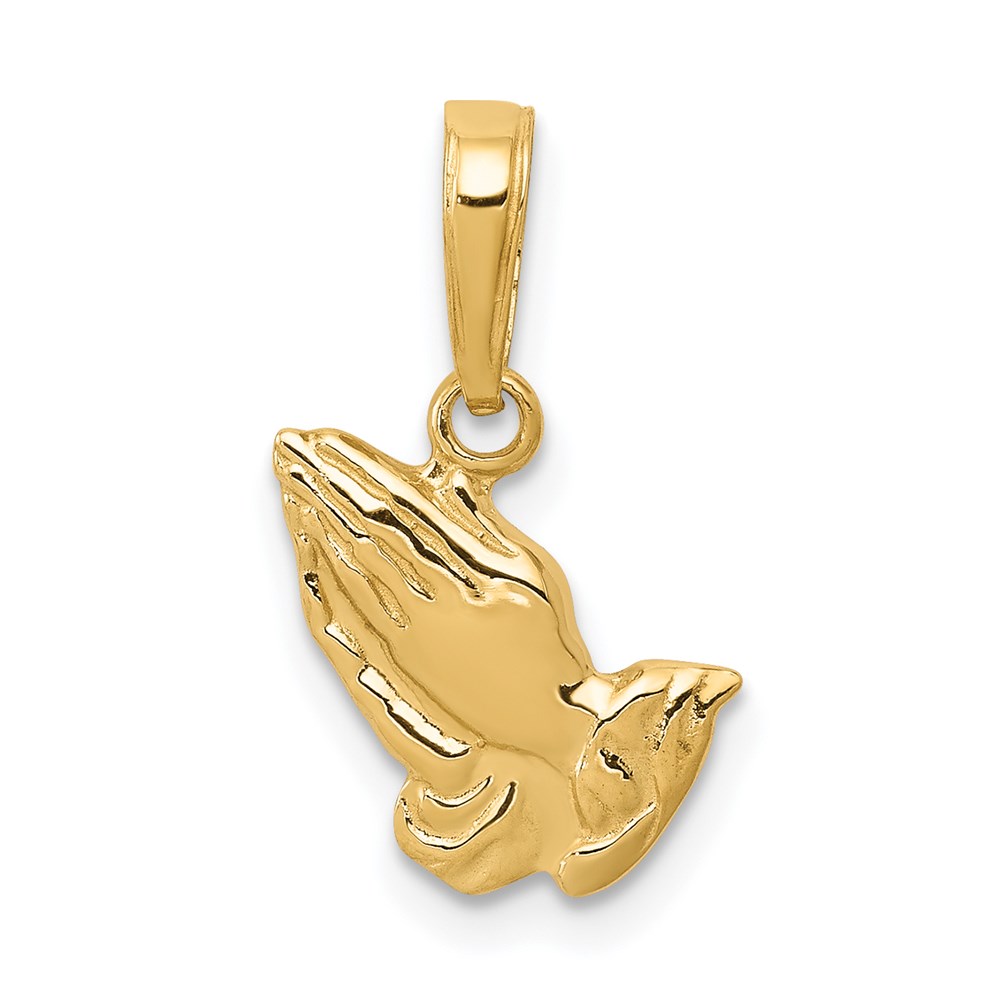 C4417.jpg 14K Praying Hands Pendant - Image 1