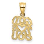 14K GOD HEARTS YOU Charm - Image 4