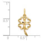 14k 4 Leaf Clover Charm - Image 4