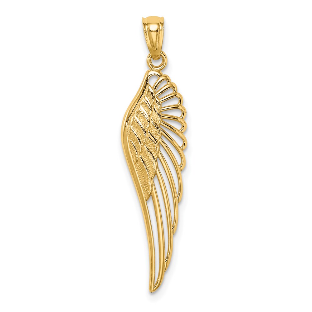 C4572.jpg 14K Cut-out Angel Wing Pendant - Image 1