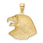 14K Diamond-Cut Eagle Pendant - Image 3
