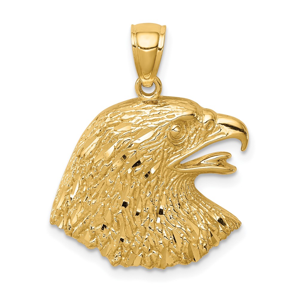 C4576.jpg 14K Diamond-Cut Eagle Pendant - Image 1