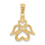 14K Cut-out Angel Pendant - Image 3