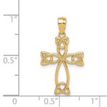 14K Celtic Knot Cross Pendant - Image 4