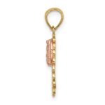 14K Two-tone with White Rhodium Our Lady of Guadalupe 15 Pendant - Image 2