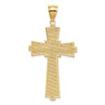 14K Diamond-cut Cross Pendant - Image 3