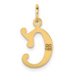 14K Diamond-cut Letter C Initial Charm - Image 3