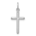 14K White Gold Cross Pendant