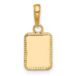 14K and White Rhodium Sun in Frame Pendant - Image 3
