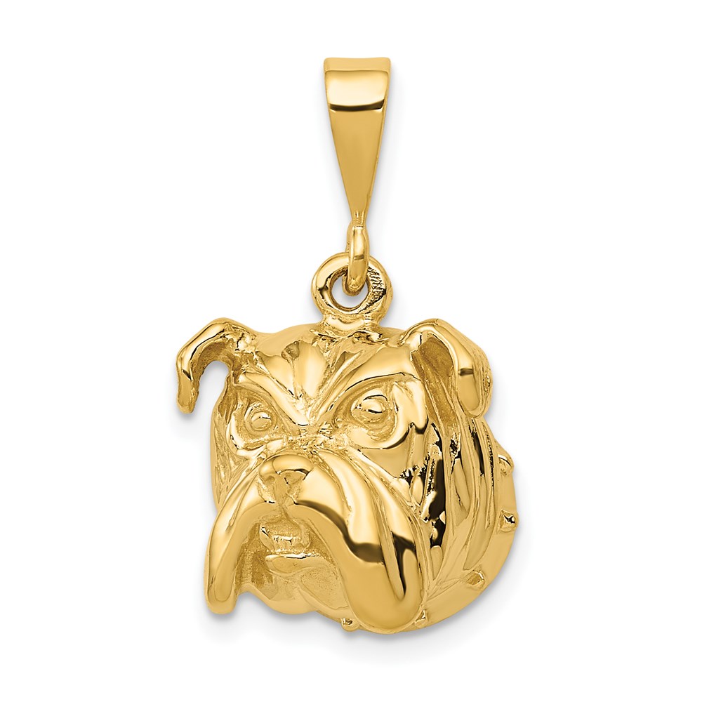 C523.jpg 14k Bulldog Pendant - Image 1
