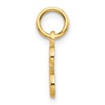 14KY Script Letter E Initial Charm - Image 2