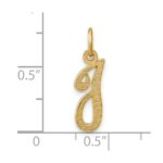 14KY Script Letter I Initial Charm - Image 4