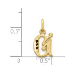 14k Letter G Initial Charm - Image 4