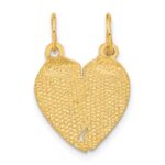 14k 2-Piece Break-Apart MY LOVE TO YOU I GIVE MY HEART Charm - Image 3