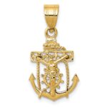 14k Mariners Cross Pendant
