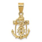 14k Mariners Cross Pendant - Image 4